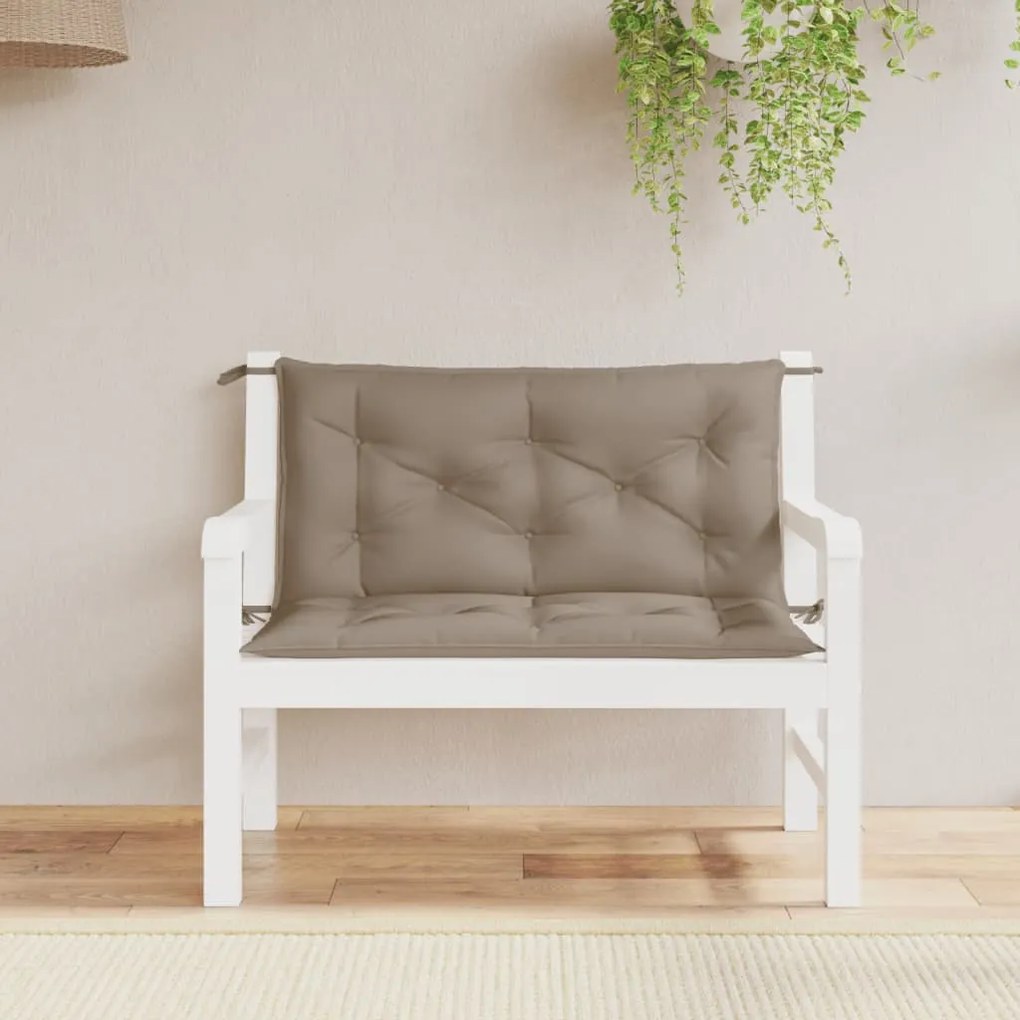 Μαξιλάρι Πάγκου Κήπου Taupe 100x(50+50)x7 εκ. Ύφασμα Oxford