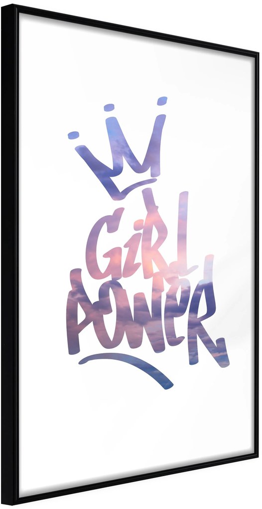 Αφίσα - Girl Power - 20x30 - Μαύρο - Χωρίς πασπαρτού