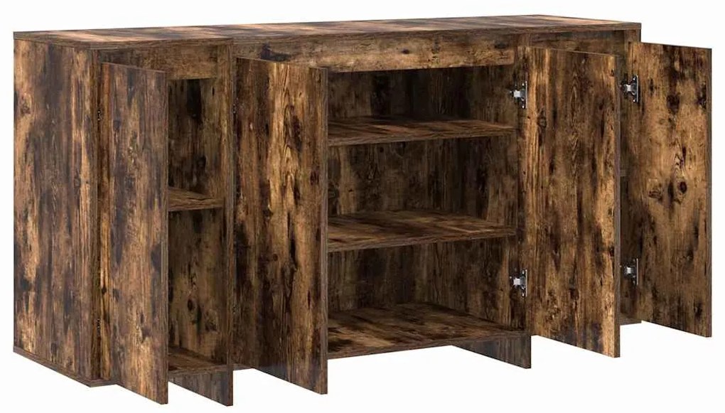 vidaXL Πλαϊνό γραφείο Καπνιστή δρυς 135 x 41 x 69 cm