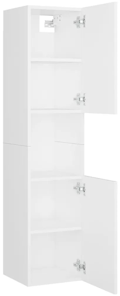 vidaXL Σετ Επίπλων Μπάνιου Λευκό από Μοριοσανίδα