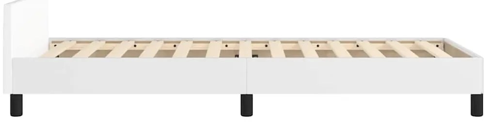 vidaXL Σκελετός Κρεβατιού με Κεφαλάρι Χωρίς Στρώμα Λευκό 100x200 εκ.