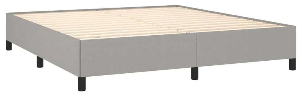 ΚΡΕΒΑΤΙ BOXSPRING ΜΕ ΣΤΡΩΜΑ ΑΝΟΙΧΤΟ ΓΚΡΙ 180X200 ΕΚ. ΥΦΑΣΜΑΤΙΝΟ 3128061