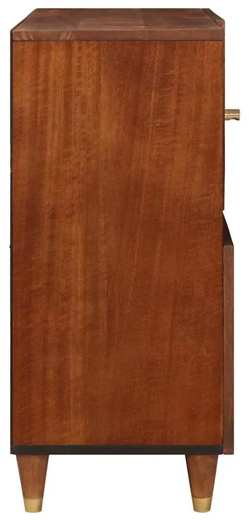 vidaXL Πλαϊνό γραφείο Καφέ 80 x 33.5 x 75 εκ
