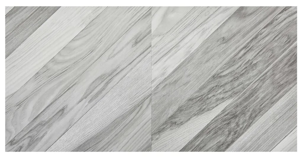 vidaXL Δάπεδο Αυτοκόλλητο Ριγέ Γκρι 55 τεμ. 5,11 μ² από PVC