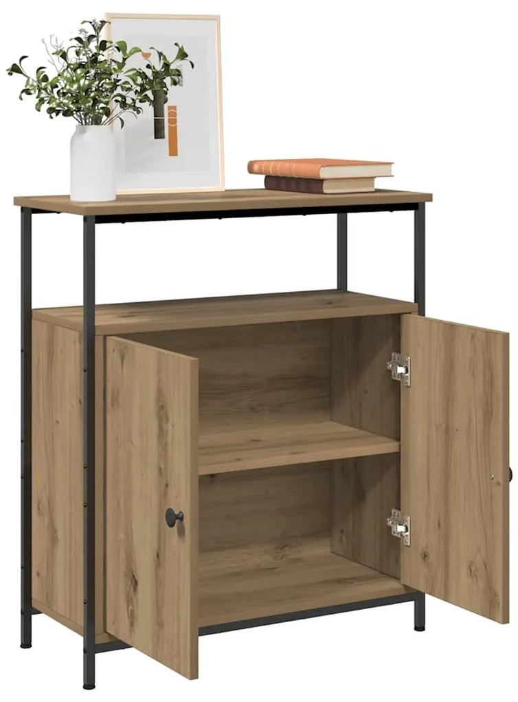 vidaXL Ντουλάπι Αρτισιανή Δρυς 70 x 30 x 80 εκ. από Επεξεργ. Ξύλο