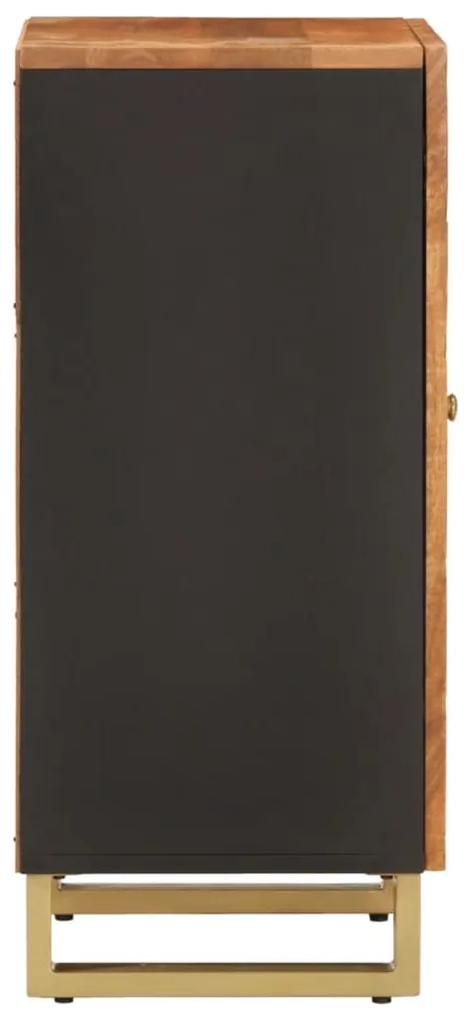 vidaXL Βοηθητικό Έπιπλο Καφέ/Μαύρο 40x33,5x75 εκ. Μασίφ Ξύλο Μάνγκο