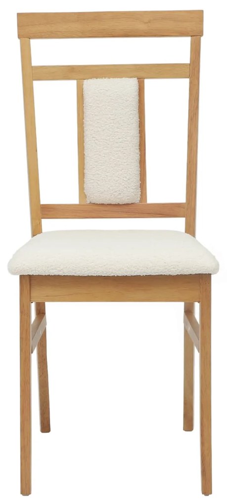 vidaXL Καρέκλα τραπεζαρίας 2 pcs Φυσικό και Ανοιχτό