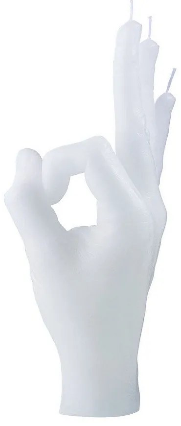 Κερί Χειρονομίας OK 350gr 21x8x8cm White Candle Hand Paraffin