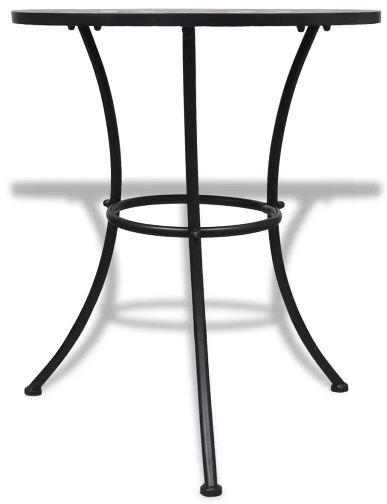 vidaXL Σετ Επίπλων Bistro 3 Τεμαχίων Τερακότα/Λευκό Κεραμικά Πλακίδια