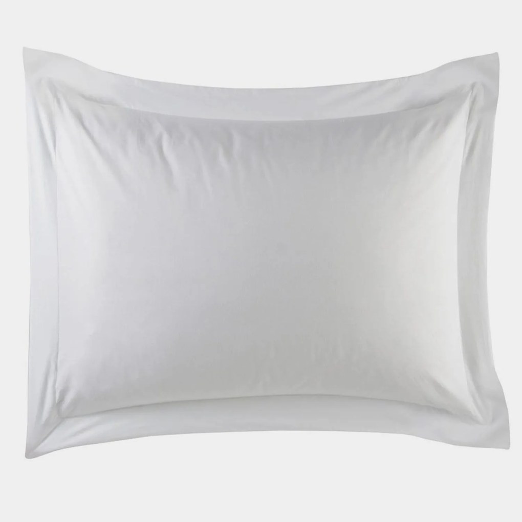 Μαξιλαροθήκη Ξενοδοχείου Oxford White 52Χ75+20+5 52% Cotton 48% Polyester 144TC 52 X 75 52x75cm Cotton-Polyester