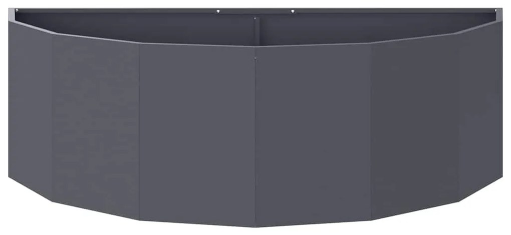 vidaXL Γλάστρα Ανθρακί 120 x 60 x 35 cm Ατσάλι