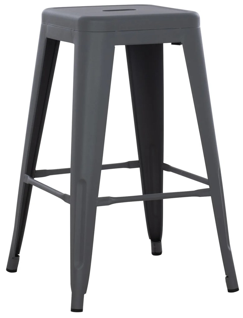 ΣΚΑΜΠΟ ΜΕΣΑΙΟΥ ΥΨΟΥΣ ΜΕΤΑΛΛΙΚΟ MELITA-PRO HM8573.50 ΓΚΡΙ 43x43x67Υεκ. (1 Τεμμάχια)
