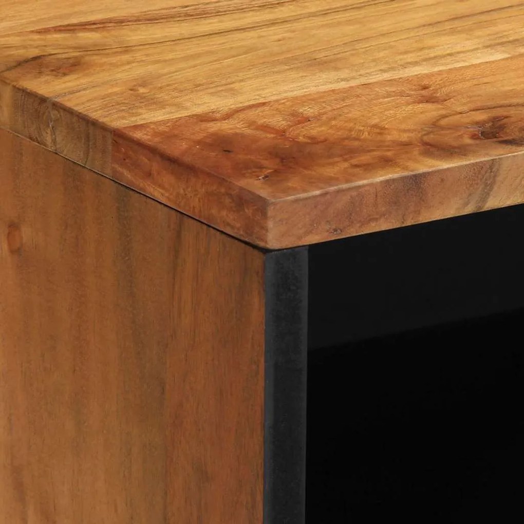 vidaXL Ντουλάπα Τηλεόρασης Καφέ 80 x 31.5 x 46 cm Μασίφ ξύλο ακακίας