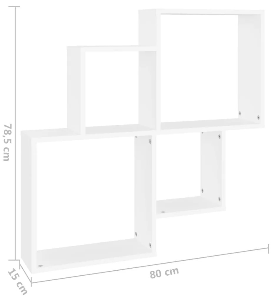 ΡΑΦΙ ΚΥΒΟΣ ΤΟΙΧΟΥ ΛΕΥΚΟ 80 X 15 X 78,5 ΕΚ. ΑΠΟ ΜΟΡΙΟΣΑΝΙΔΑ 807259