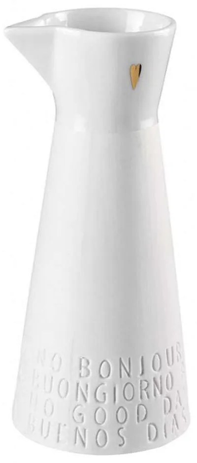 Κανάτα Bon Apetit Small LBTRD0011869 Φ7x16cm 200ml White-Gold Raeder Porcelain