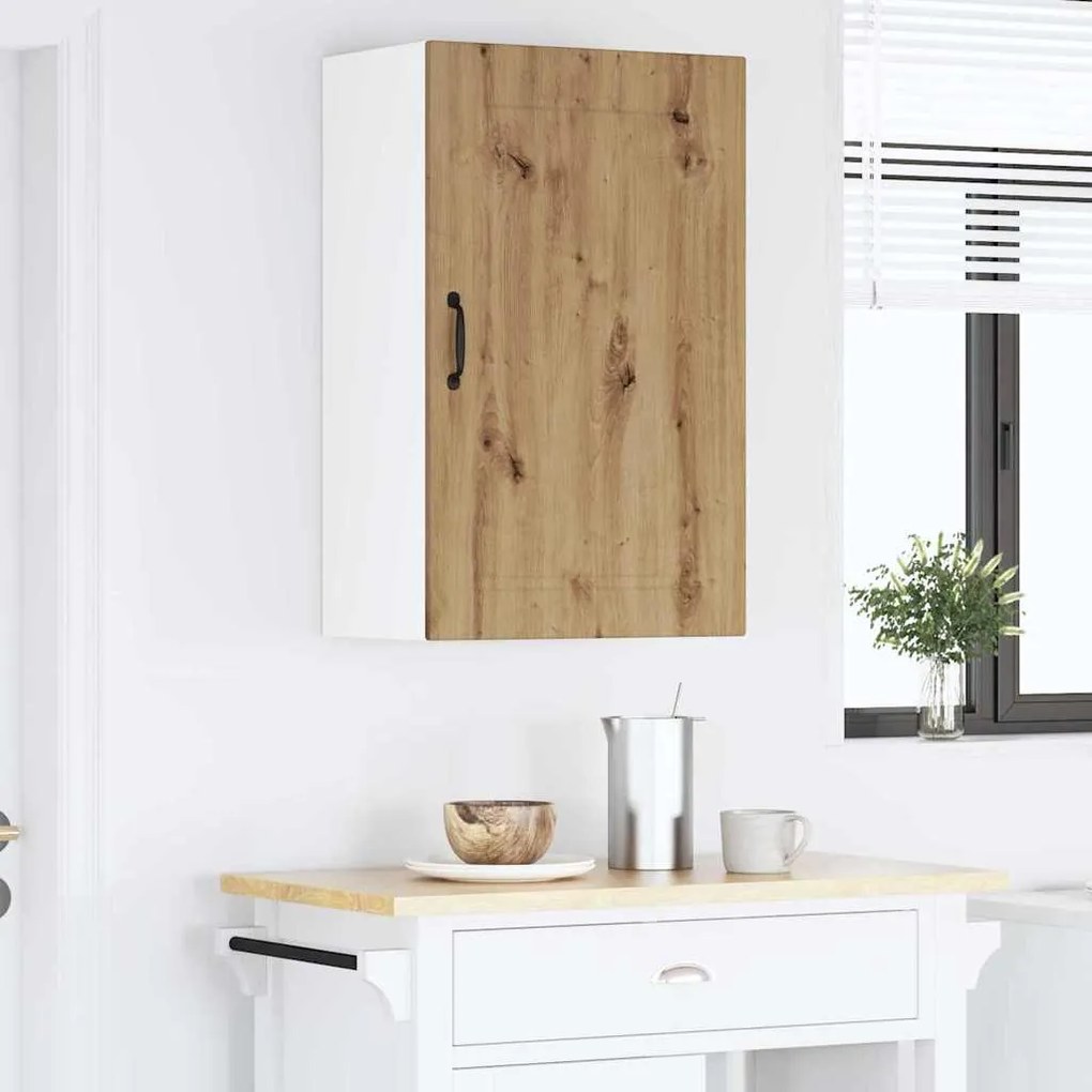 vidaXL Κρεμαστό ντουλάπι κουζίνας με ράφι Artisan Oak 50 x 31 x 80 εκ.