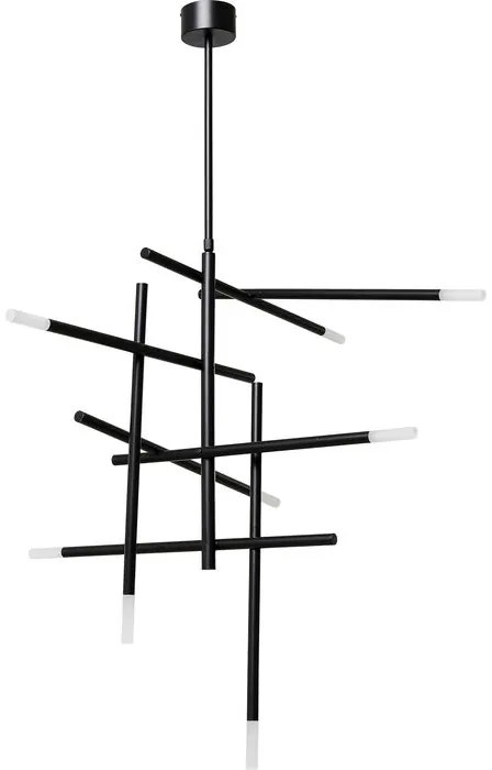 Φωτιστικό Οροφής Sticks Μαύρο 125x115x170 εκ. G9 - Μαύρο