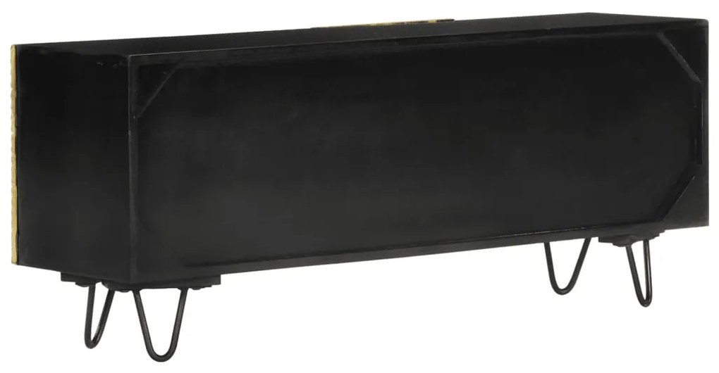 vidaXL Έπιπλο Τηλεόρασης 110 x 30 x 45 εκ. από Μασίφ Ξύλο Μάνγκο