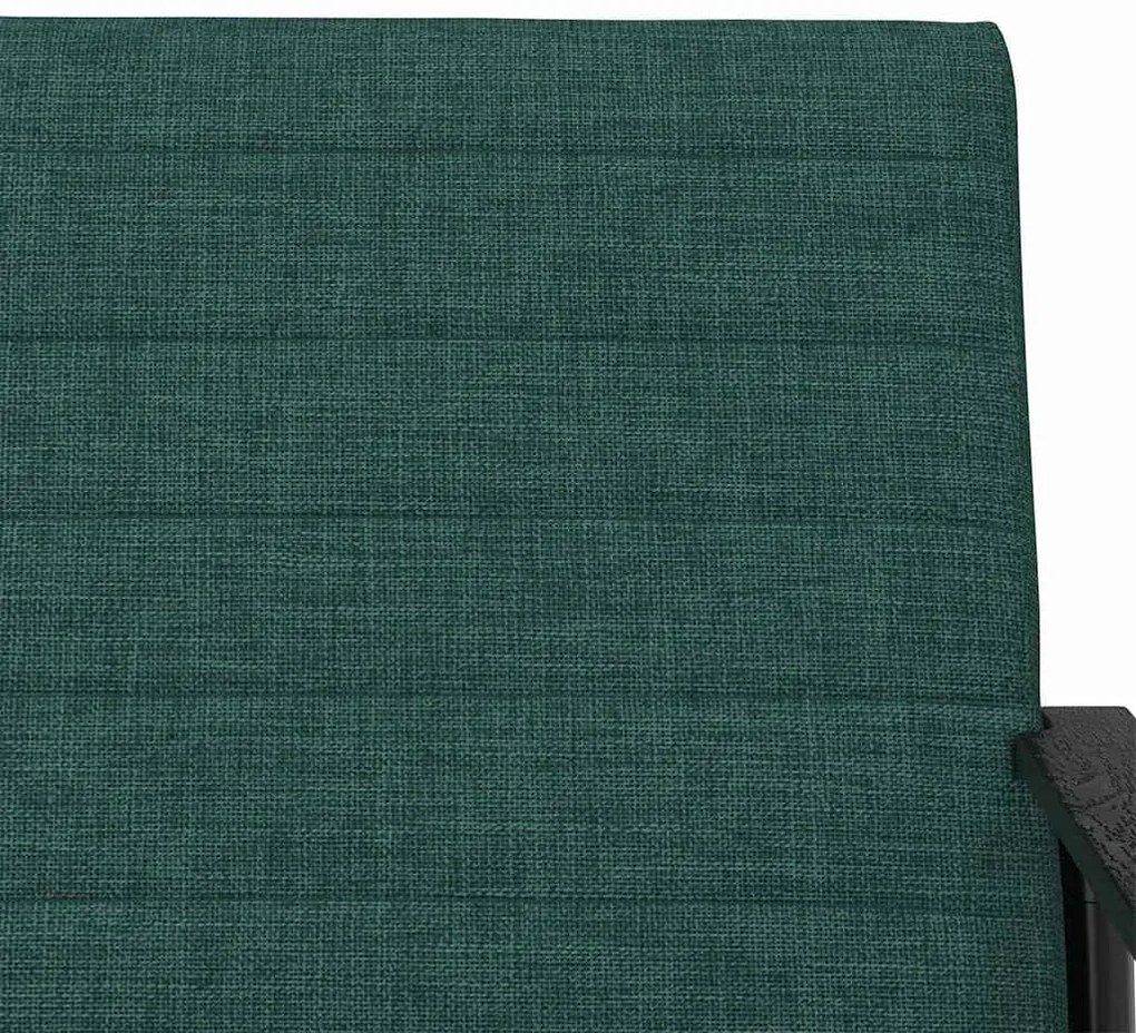 vidaXL Πολυθρόνα Σκούρο Πράσινο 59 x 75 x 78 εκ ύφασμα