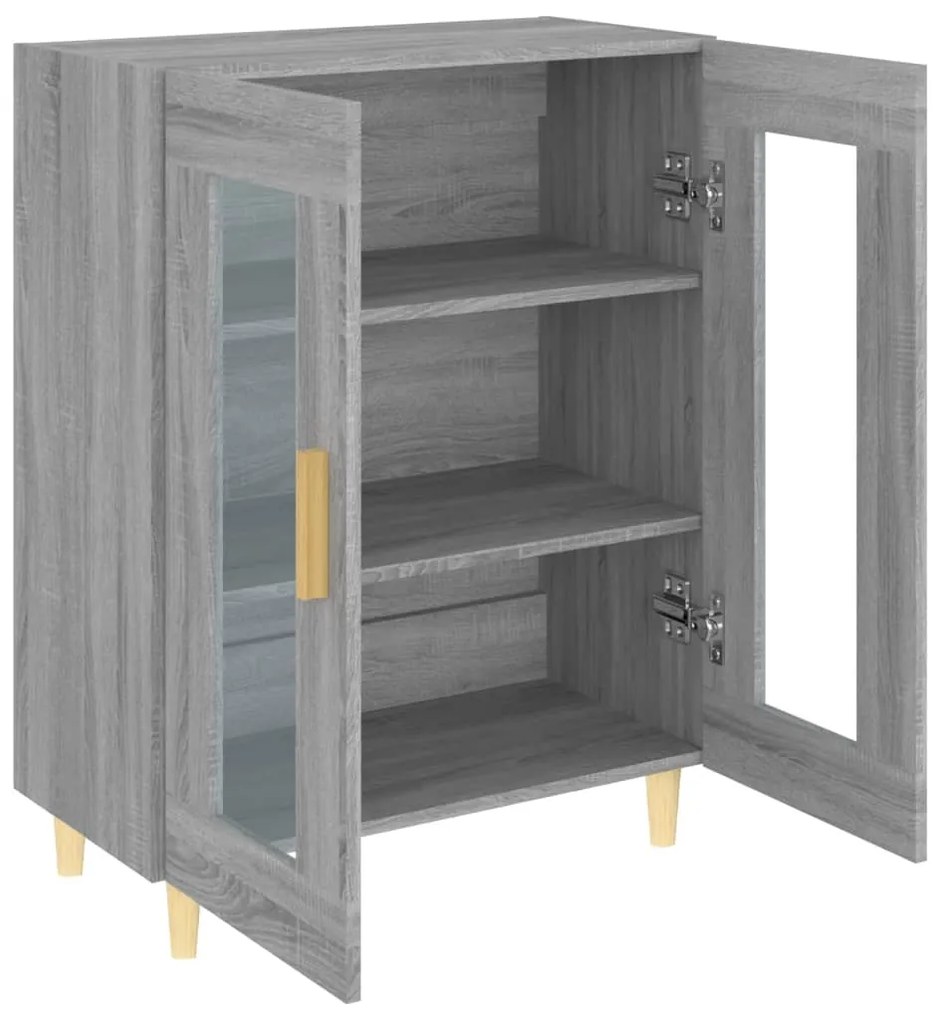 vidaXL Ντουλάπι Γκρι Sonoma 69,5 x 34 x 90 εκ. από Επεξεργασμένο Ξύλο