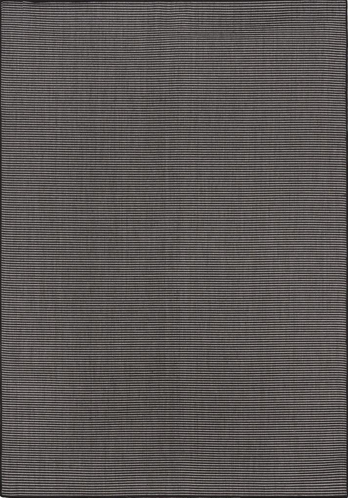 Χαλί 4 εποχών άσπρη μαύρη ψάθα Maestro 9002-90 &#8211; 130×190 cm Colore Colori 130X190 Μαύρο
