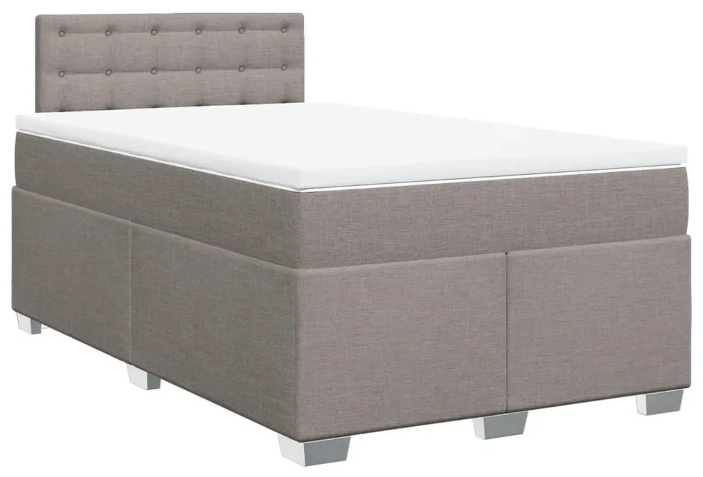 ΚΡΕΒΑΤΙ BOXSPRING ΜΕ ΣΤΡΩΜΑ TAUPE 120X200 ΕΚ. ΥΦΑΣΜΑΤΙΝΟ 3285873