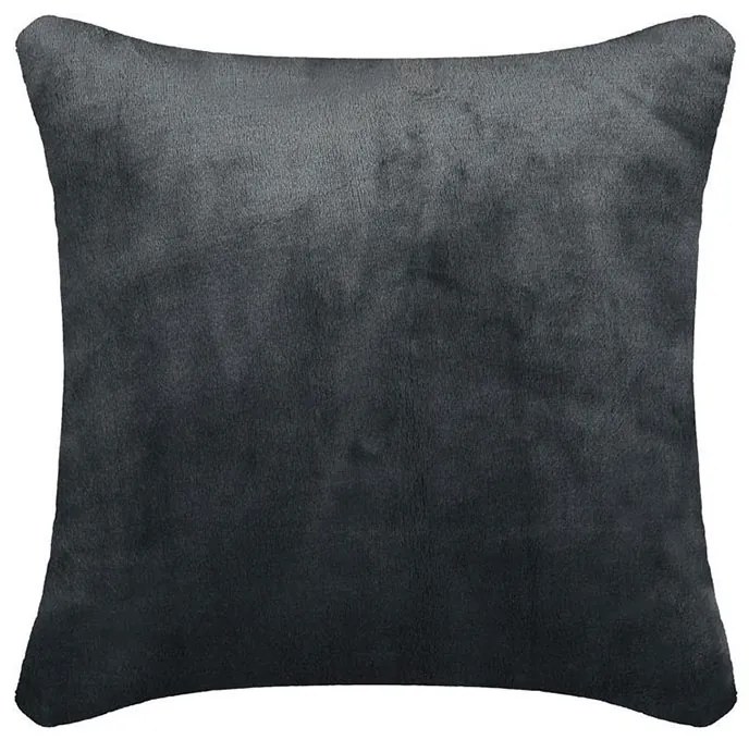 Διακοσμητική Μαξιλαροθήκη Βελουτέ (40x40) S-F Doudou Anthracite C05792014H