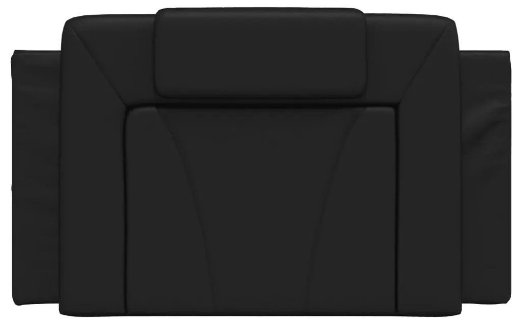 vidaXL Μαξιλάρι για Κεφαλάρι Viana Μαύρο 90 εκ. από Συνθετικό Δέρμα