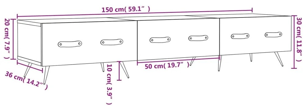 ΈΠΙΠΛΟ ΤΗΛΕΟΡΑΣΗΣ ΛΕΥΚΟ 150 X 36 X 30 ΕΚ. ΕΠΕΞΕΡΓΑΣΜΕΝΟ ΞΥΛΟ 829124