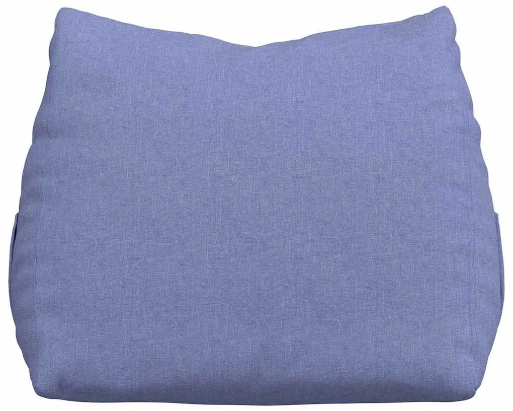 vidaXL Μαξιλάρι Πλάτης Μπλε τζην 60 x 20 x 50 εκ. ύφασμα