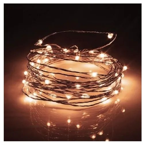 Λαμπάκια Σειρά Σύρμα 100LED Πράσινο 10m ΙΡ44 Φως Χαλκός 27-00218 Panagoulas-27-00218-Πράσινο 27-00218