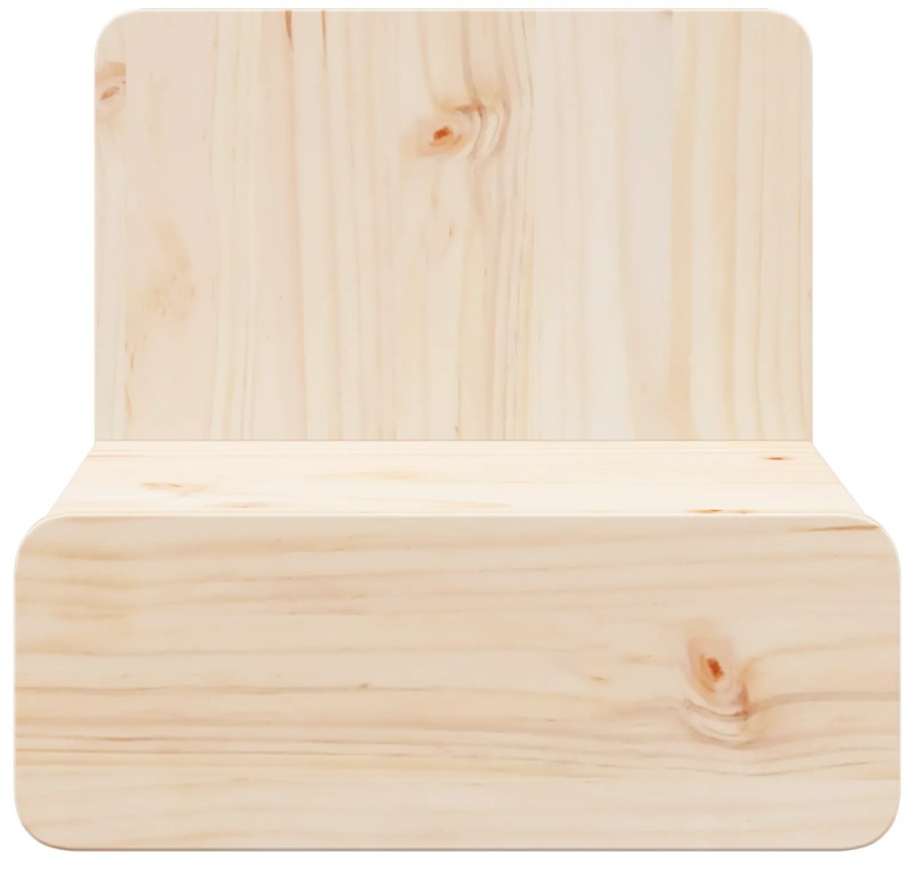 vidaXL Κομοδίνο με συρτάρι Καφέ 44 x 32.5 x 40 εκ. Μασίφ ξύλο πεύκου