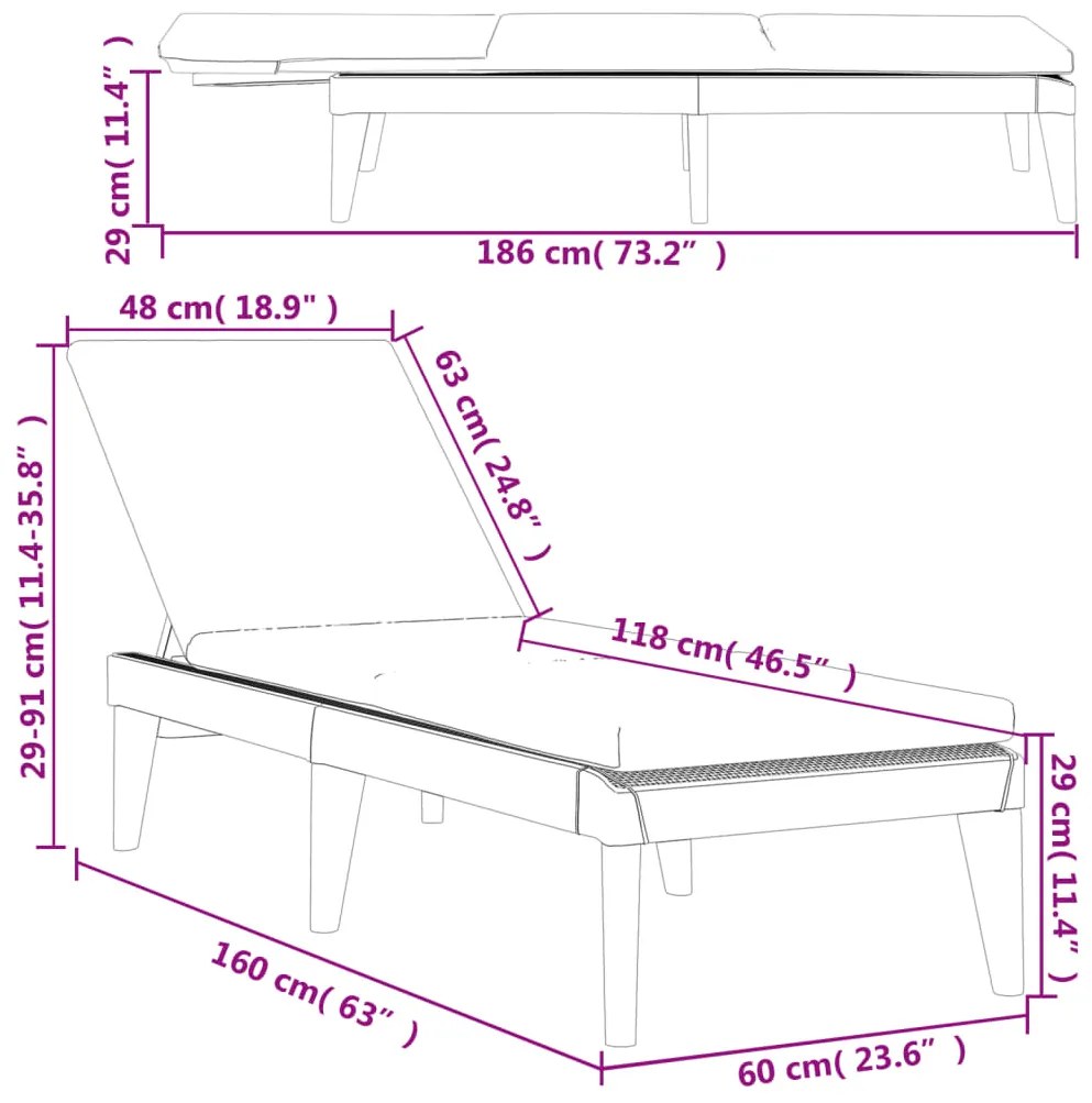 ΞΑΠΛΩΣΤΡΑ ΜΕ ΜΑΞΙΛΑΡΙ ΑΝΘΡΑΚΙ 186 X 60 X 29 ΑΠΟ ΠΟΛΥΠΡΟΠΥΛΕΝΙΟ 364223