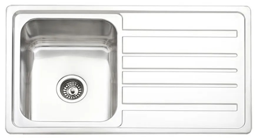 Eco Sink Νεροχύτης Ένθετος Ανοξείδωτος Μ86xΠ50cm Inox