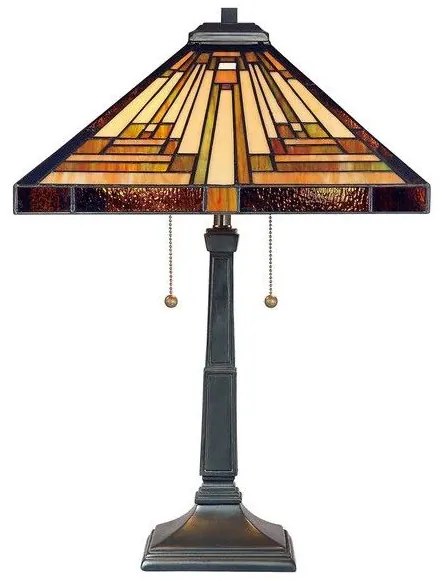 Επιτραπέζιο Φωτιστικό 2xE27 Μπρονζέ  Tiffany  Stephen QZ-STEPHEN-TL Elstead Lighting QZ-STEPHEN-TL Μπρονζέ