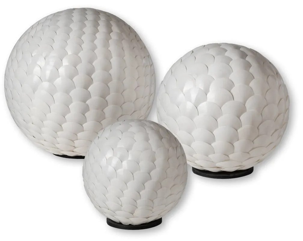 Table Lamp S Line Ø50cm Χειροποίητο Από Φυσικά Κοχύλια XL SS71-0091