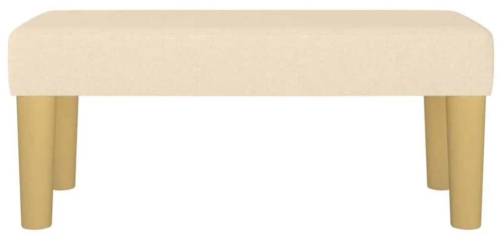 vidaXL Πάγκος Κρεμ 70 x 30 x 30 εκ. Υφασμάτινος
