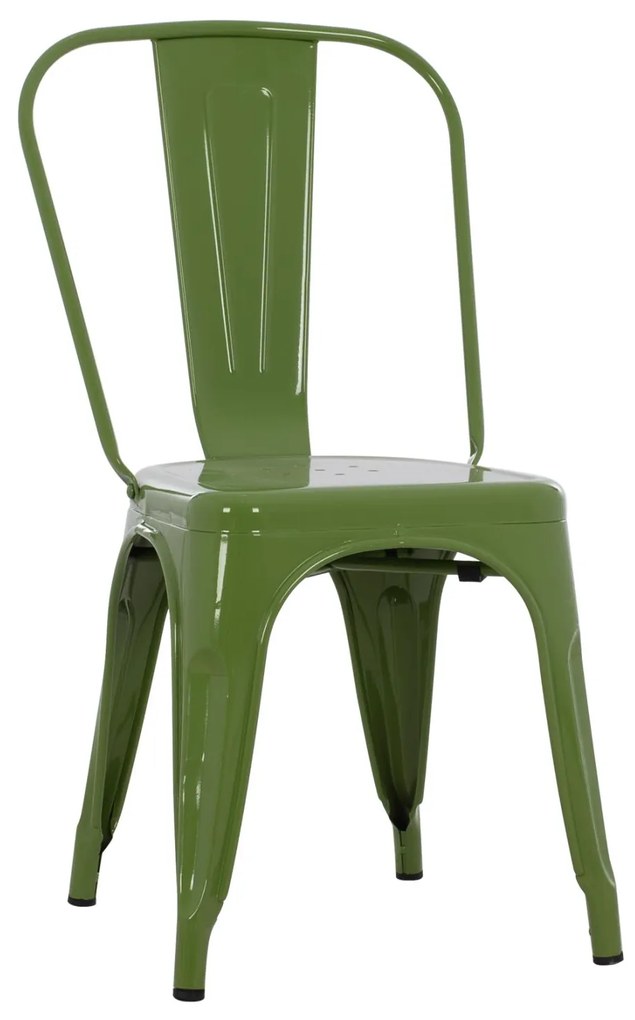 Καρέκλα Μεταλλική Melita-Pro Light Olive Green 44x47x84,5Υ εκ. 44x47x84.5 εκ.