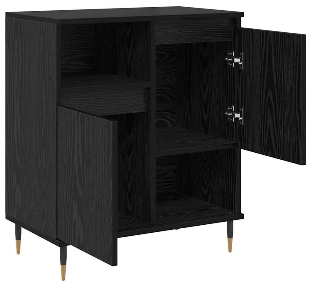 vidaXL Πλαϊνό γραφείο Μαύρη δρυς 60 x 35 x 70 cm Επεξεργασμένο ξύλο