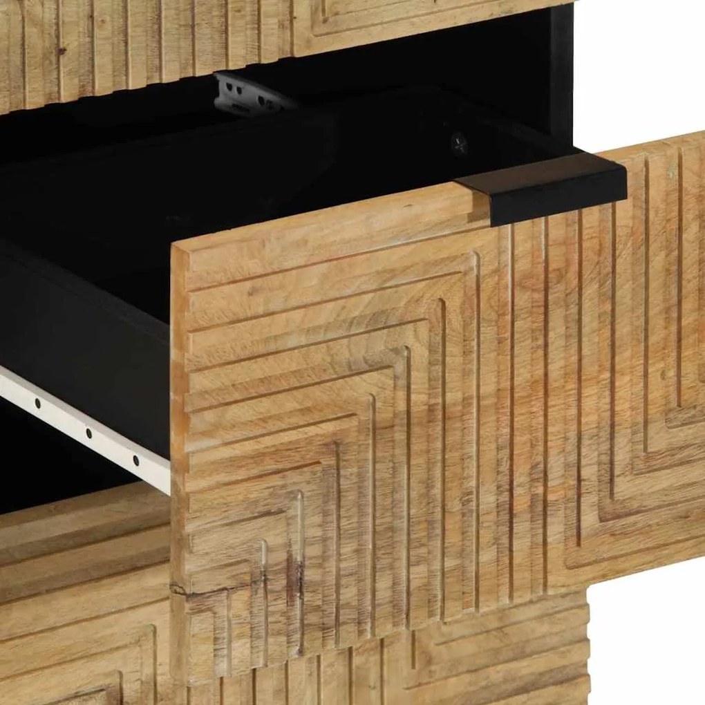 Sideboard καφέ 40x33x75 cm μασίφ ξύλο Mango - Καφέ