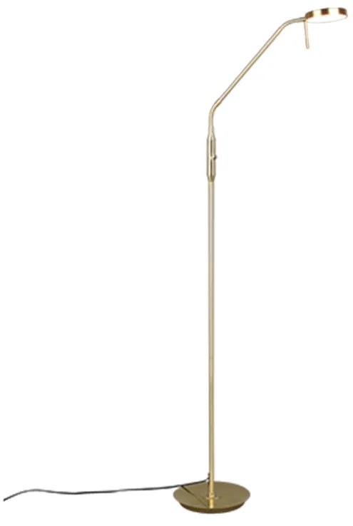 Φωτιστικό Δαπέδου Brass Mat 25xH145cm Led 12w 2300-3000-4000K 1400lm Trio Lighting  Monza 423310108