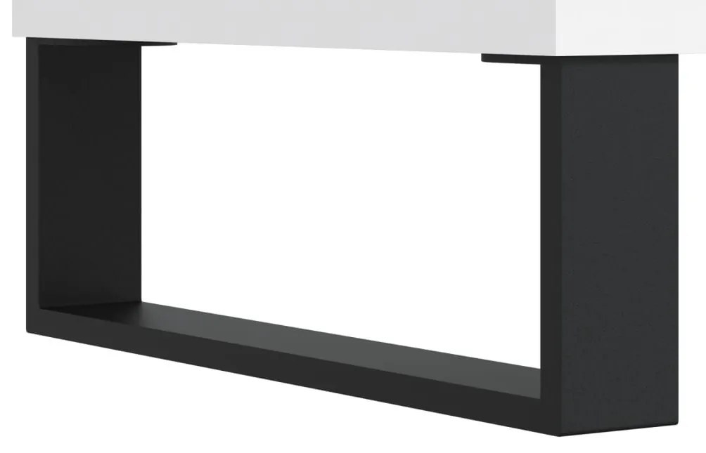 Έπιπλο Τηλεόρασης Λευκό 100x34,5x44,5 εκ. Επεξεργασμένο Ξύλο - Λευκό