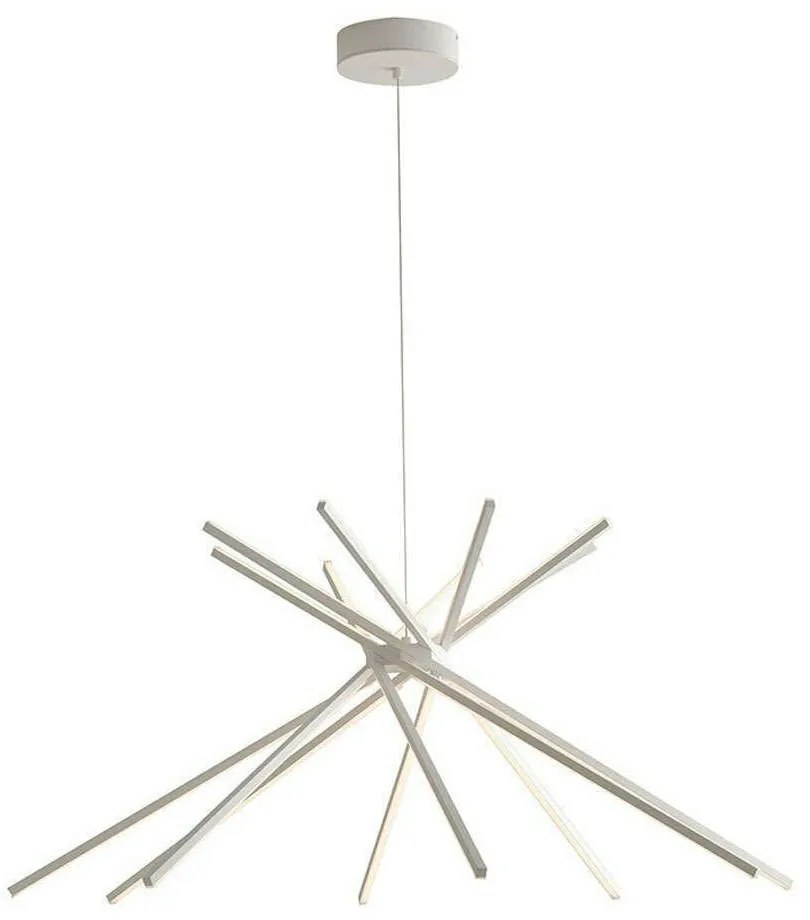 Φωτιστικό Οροφής Shanghai LED-SHANGHAI-S8C BCO 54W Led 113x160cm White Luce Ambiente Design Aluminium