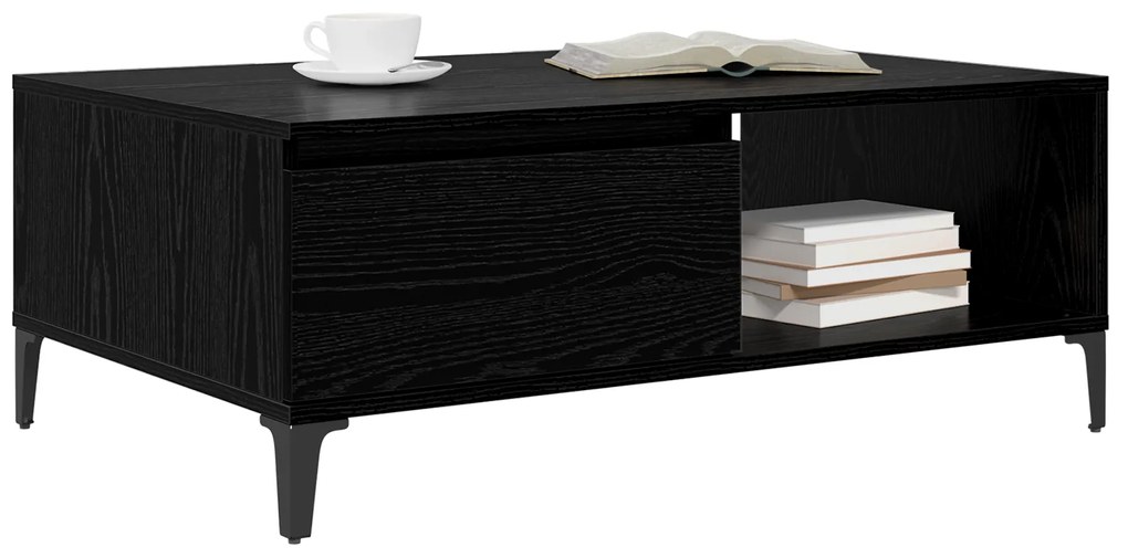 vidaXL Τραπεζάκι σαλονιού Μαύρη δρυς 90 x 60 x 35 cm