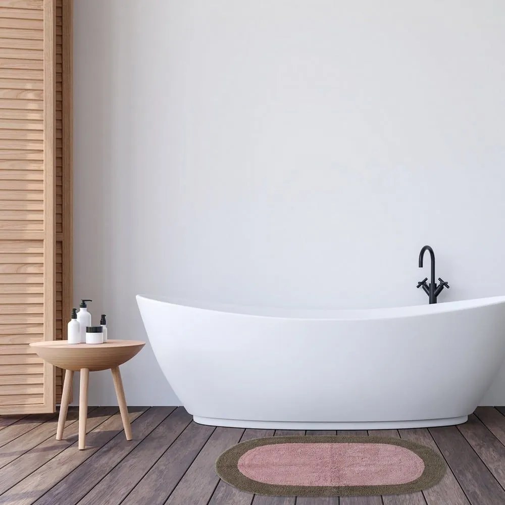 Ταπέτο Μπάνιου 0669 Pink-Beige Das Home 50X80cm 50x80cm 100% Βαμβάκι