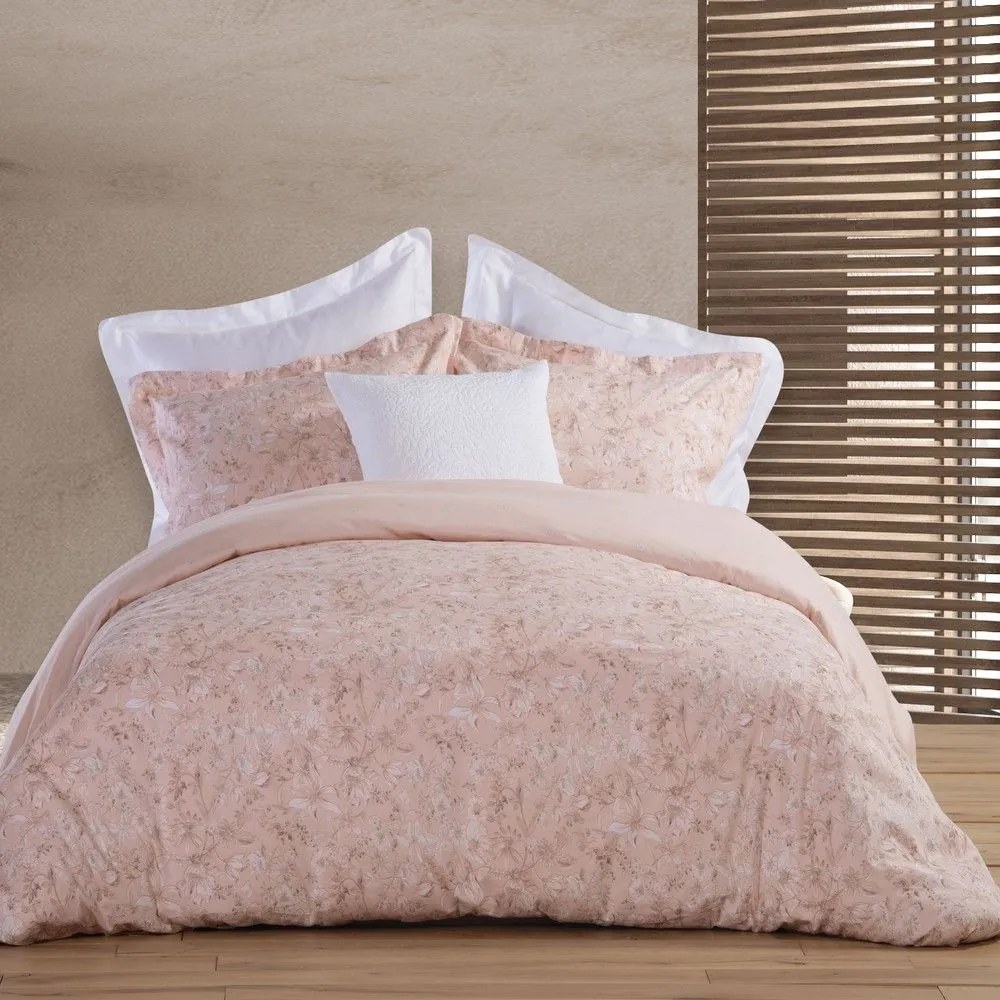 Σεντόνια Amanda (Σετ 4τμχ) Peach Nef-Nef Υπέρδιπλο 240x270cm 100% Βαμβάκι