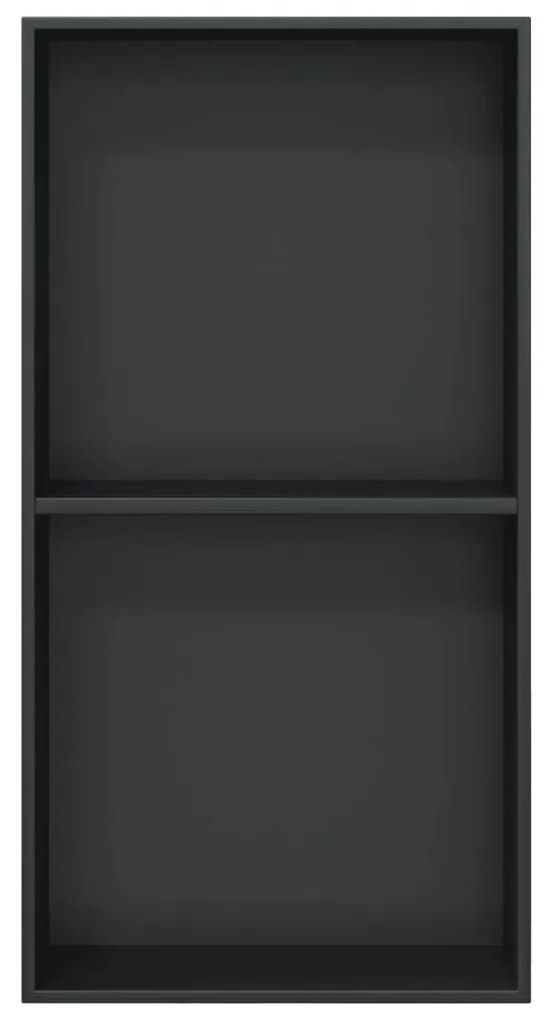 Εσοχή Ντους Βουρστ. Μαύρο Ματ 32x62x9 εκ. Αν. Ατσάλι - Μαύρο