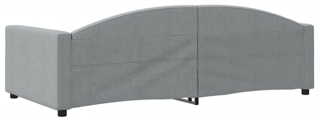 vidaXL Καναπές Κρεβάτι Ανοιχτό Γκρι 100 x 200 εκ. Υφασμάτινος