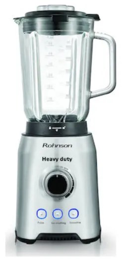 Rohnson R-583 Μπλέντερ για Smoothies με Γυάλινη Κανάτα 1.5lt 1400W Inox