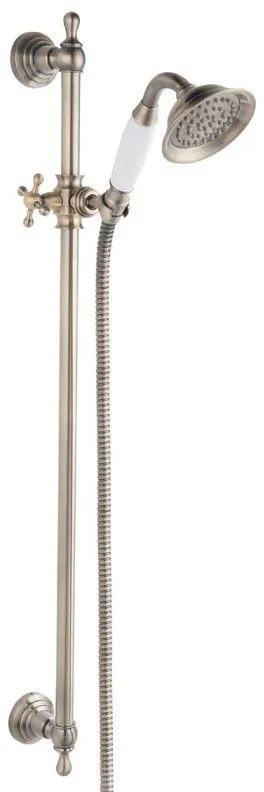 Ferro Retro Old Bronze Κολόνα Ντους Με Τηλέφωνο Μπρονζέ Μπρούτζος